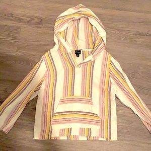 Kids lightweight poncho hoodie